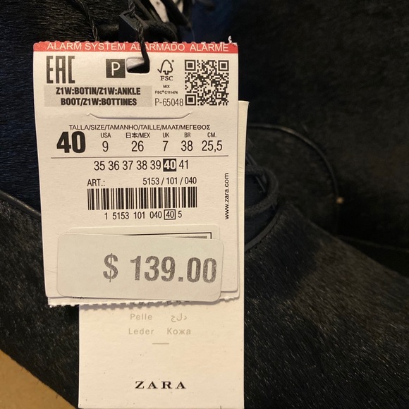 Zara Leather Ankle Booties - Picture 2 of 9